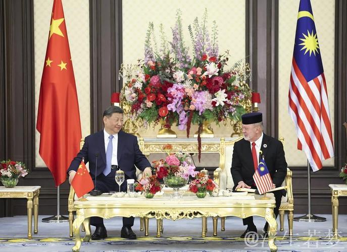 习近平与马来西亚最高元首苏丹·易卜拉欣会晤